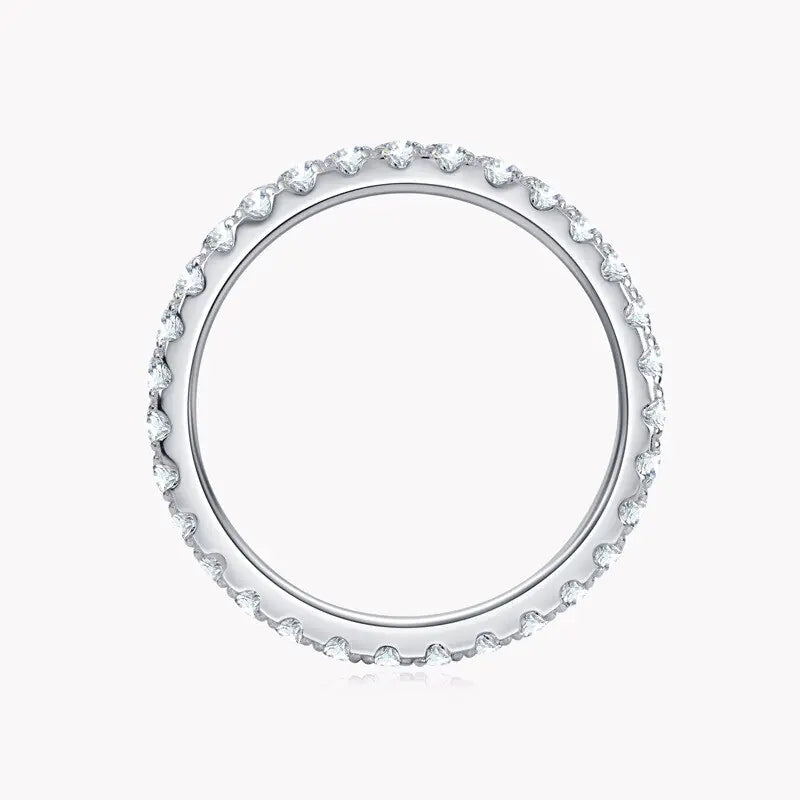 Moissanite Row Ring
