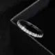 Moissanite Row Ring
