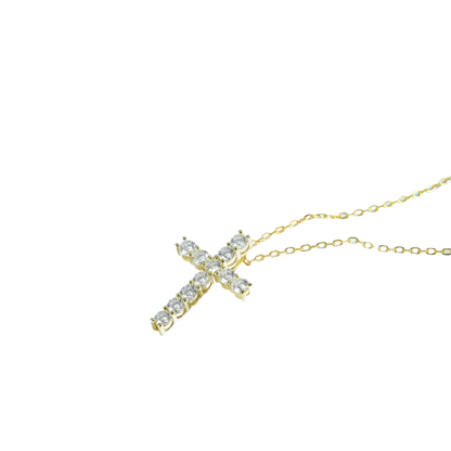 Moissanite Cross Necklace