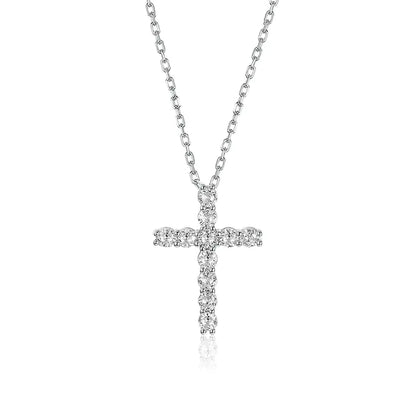Moissanite Cross Necklace